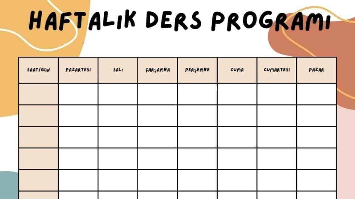 Sınıf Ders Programları